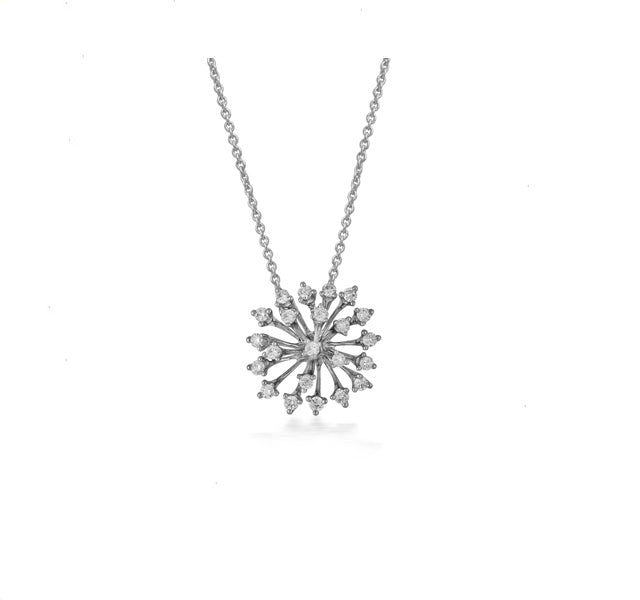 Diamond and Blue Diamond Snowflake Key Pendant – Park City Jewelers